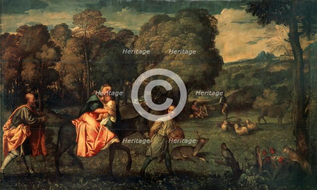 'The Flight into Egypt', c1508.  Artist: Titian