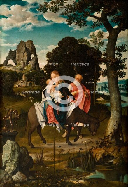 The Flight into Egypt, c1520. Creator: Cleve, Joos van (ca. 1485-1540).