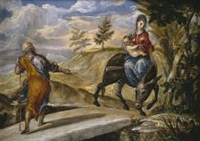 The Flight into Egypt, c1570. Creator: El Greco