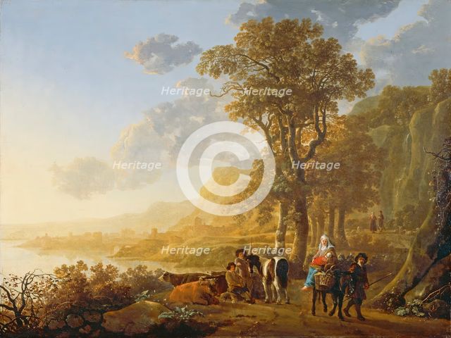 The Flight into Egypt, c1655. Creator: Aelbert Cuyp.