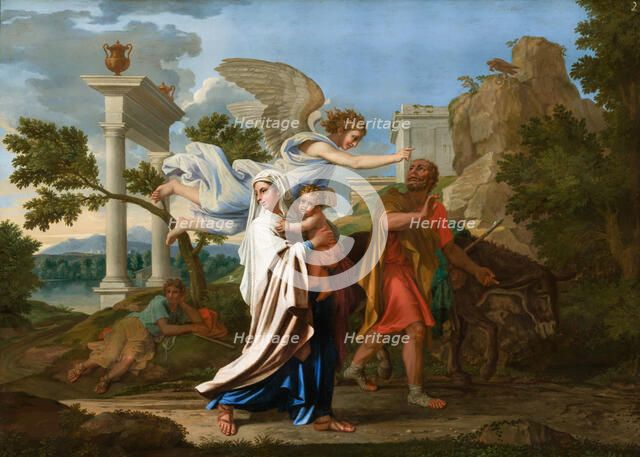The Flight into Egypt, ca 1657. Creator: Poussin, Nicolas (1594-1665).