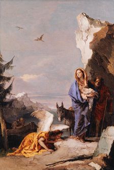The Flight into Egypt, ca. 1767-70. Creator: Giovanni Battista Tiepolo