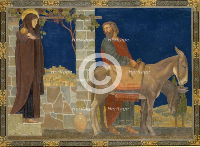 The Flight into Egypt, ca. 1915. Creator: H. Siddons Mowbray.
