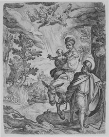 The Flight into Egypt. Creator: Antonio Tempesta