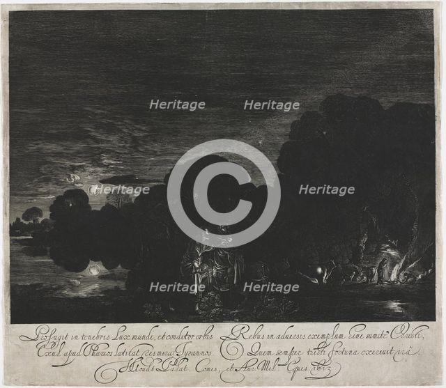 The Flight into Egypt. Creator: Hendrik Goudt (Dutch, 1585-1630).
