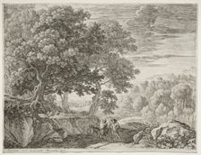 The Flight into Egypt. Creator: Herman van Swanevelt (Dutch, c. 1600-1655)