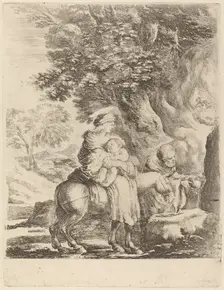 The Flight into Egypt. Creator: Stefano della Bella