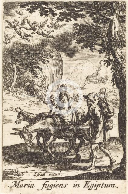 The Flight into Egypt, in or after 1630. Creator: Jacques Callot.