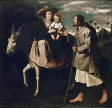 The Flight into Egypt, late 1630s. Artist: Francisco de Zurbaran