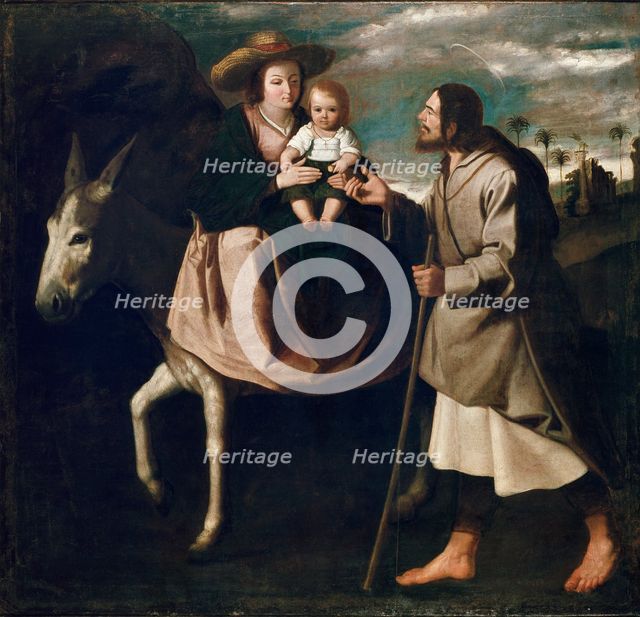 The Flight into Egypt, late 1630s. Artist: Francisco de Zurbaran.