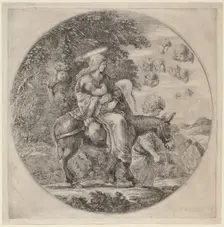 The Flight into Egypt, probably 1662. Creator: Stefano della Bella