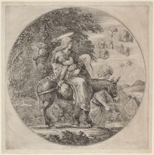 The Flight into Egypt, probably 1662. Creator: Stefano della Bella