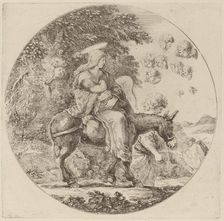The Flight into Egypt, probably 1662. Creator: Stefano della Bella