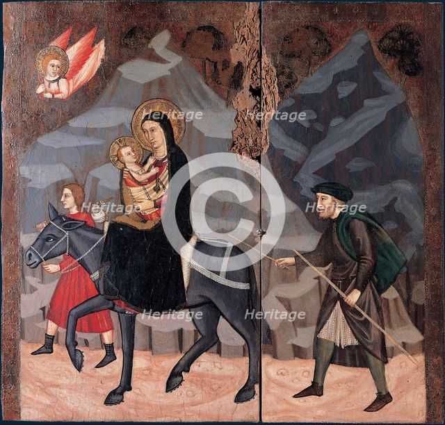 The Flight into Egypt, Second Half of 14th cen.. Artist: Maestro di Campli (active Mid of 16th cen.)