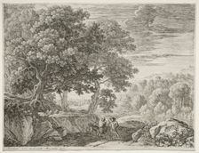 The Flight into Egypt: The Holy Family. Creator: Herman van Swanevelt (Dutch, c. 1600-1655)