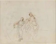 The Flight into Egypt [verso]. Creator: Stefano della Bella