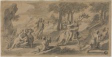 The Flight of the Centaur Nessus with Dejanina, n.d. Creator: Francois Verdier