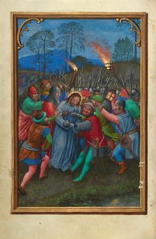 The Flight of the Apostles; Prayer Book of Cardinal Albrecht of Brandenburg, about 1525-1530. Creator: Simon Bening