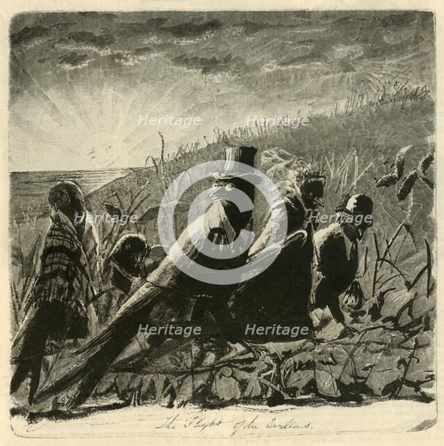 'The Flight of the Swallows', 1882. Creator: Unknown.