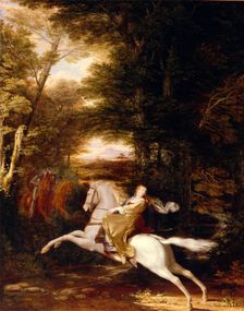 The Flight of Florimell, 1819. Creator: Washington Allston