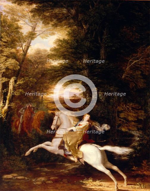 The Flight of Florimell, 1819. Creator: Washington Allston.