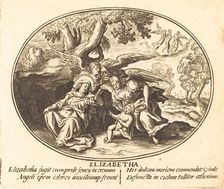 The Flight of Saint Elizabeth with the Infant Saint John. Creator: Balthasar Moncornet