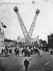 The Flip-Flap amusement ride, Franco-British Exhibition, White City, London, 1908. Creator: Unknown