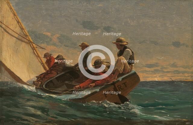 The Flirt, 1874. Creator: Winslow Homer.