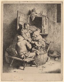 The Flirtation of a Young Innkeeper. Creator: Cornelis Bega