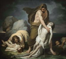 The flood, 1850. Creator: Coghetti, Francesco (1801-1875)