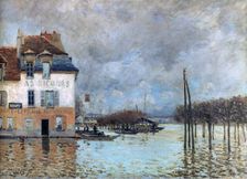 The Flood at Port-Marly 1876. Artist: Alfred Sisley