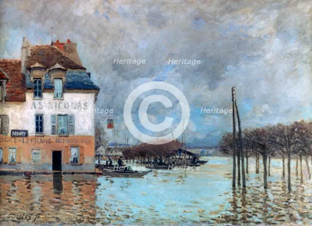 'The Flood at Port-Marly', 1876. Artist: Alfred Sisley