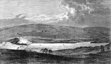The Flood at Sheffield: view of the Bradfield Reservoir, showing the broken dam..., 1864. Creator: Mason Jackson