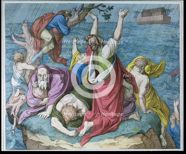 The Flood, engraving, 1860.