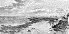 The Flood in the Fens: view from Islington Bridge, 1862. Creator: Unknown