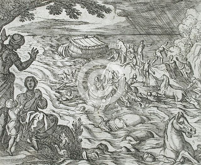 The Flood, published 1606. Creators: Antonio Tempesta, Wilhelm Janson.