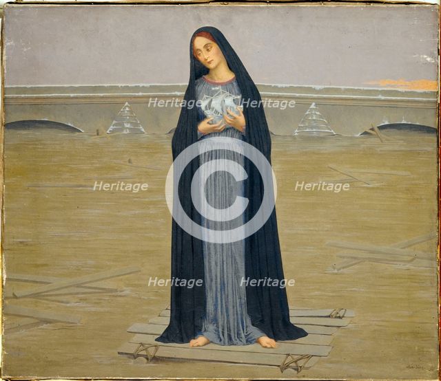 The flooded city, also known as "Fluctuat Nec Mergitur", 1910. Creator: Alexandre Seon.