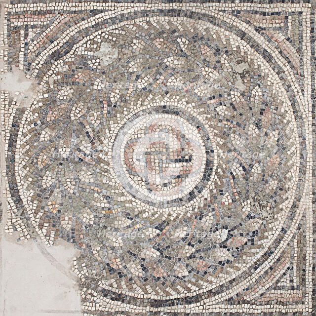 The floor mosaic of the synagogue at Bova Marina, 4th century. Creator: Classical Antiquities.