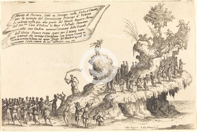 The Float of Mount Parnassus, 1616. Creator: Jacques Callot.