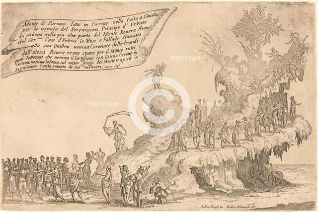 The Float of Mount Parnassus, 1616. Creator: Jacques Callot.
