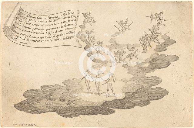 The Float of Love, 1616. Creator: Jacques Callot.