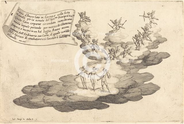 The Float of Love, 1616. Creator: Jacques Callot.