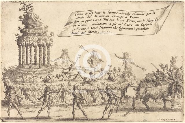 The Float of Thetis, 1616. Creator: Jacques Callot.