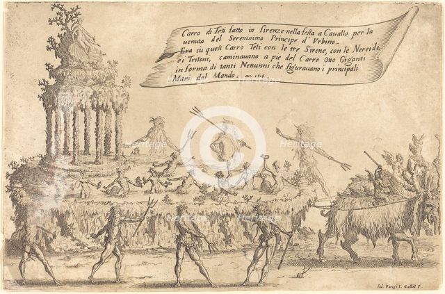 The Float of Thetis, 1616. Creator: Jacques Callot.