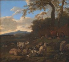 The Flock of Sheep, 1661. Creator: Jacob van der Does the Elder