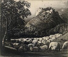 The Flock and the Star, c1831-1832. Artist: Samuel Palmer