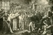 The Florentines Renouncing The Vanities By Order of Savonarola 1890. Creator: Unknown