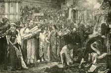 The Florentines Renouncing The Vanities By Order of Savonarola 1890. Creator: Unknown