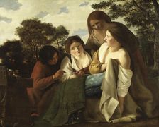 The Flower Vendor, 1640. Creator: Paulus Bor