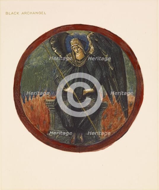 The Flower Book - Black Archangel, 1905.  Creator: Sir Edward Coley Burne-Jones.